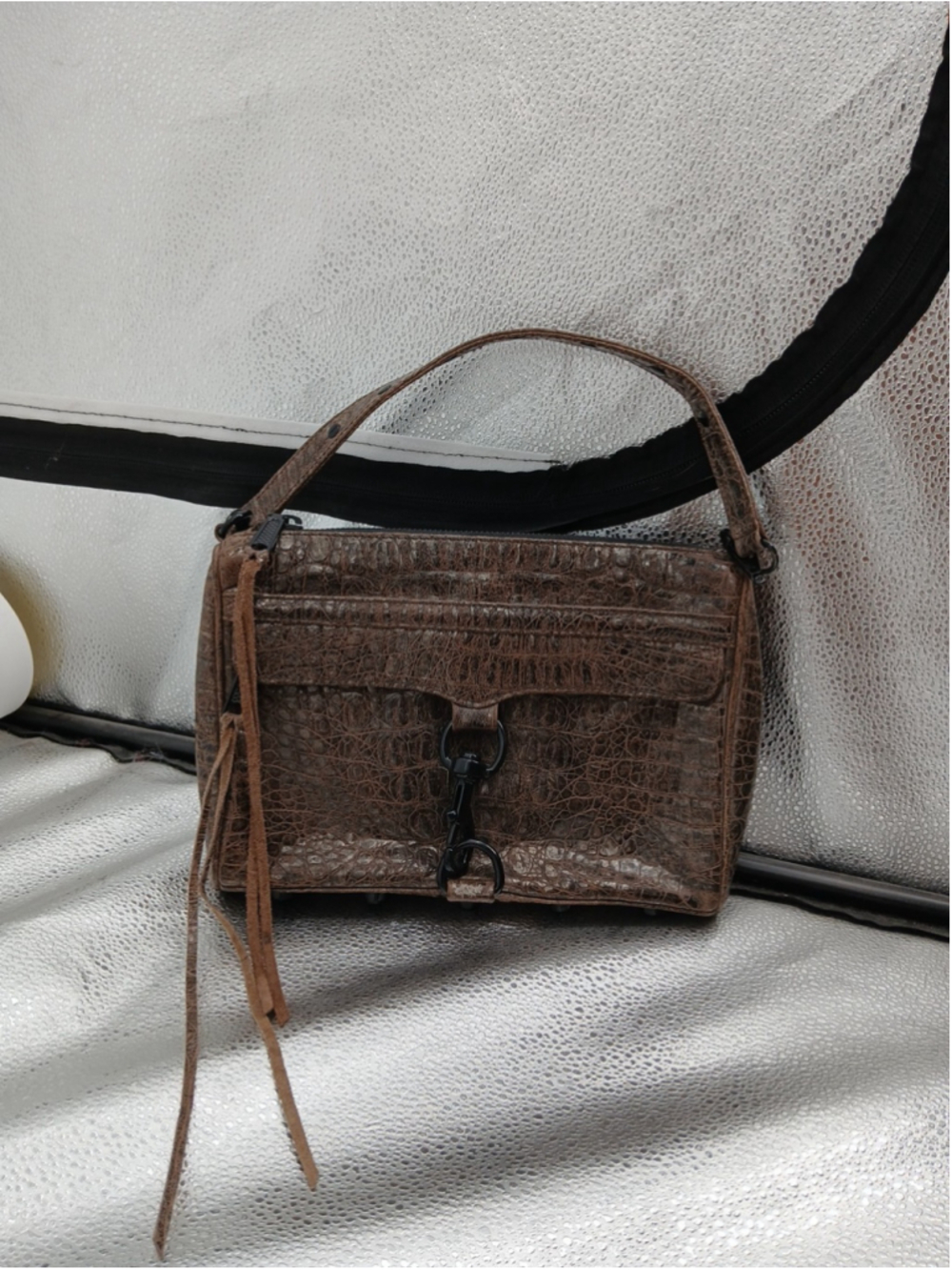 Rebecca Minkoff Brown Large Mac Altered Bag Purse - Picture 2 of 16